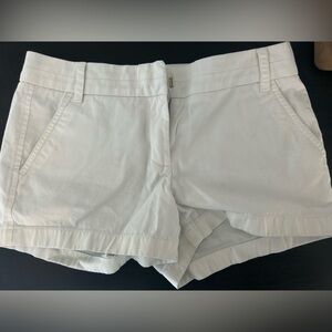 J Crew Chino White Shorts